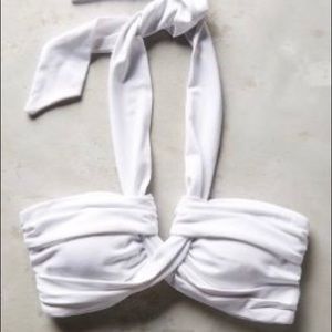 Anthropologie white bathing suit top